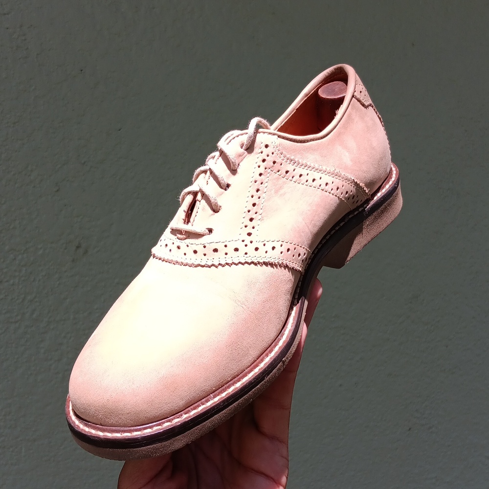Nordstrom Men's Light Brown Genuine Suede Derby Lace Up Shoes